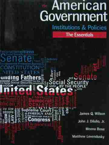 (image for) American Government Institutions & Policies 15th Edition (P)