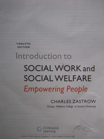 (image for) Introduction to Social Work & Social Welfare 12th Edition (P)