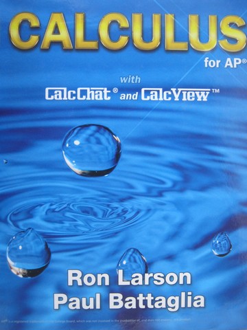 (image for) Calculus for AP (H) by Ron Larson & Paul Battaglia