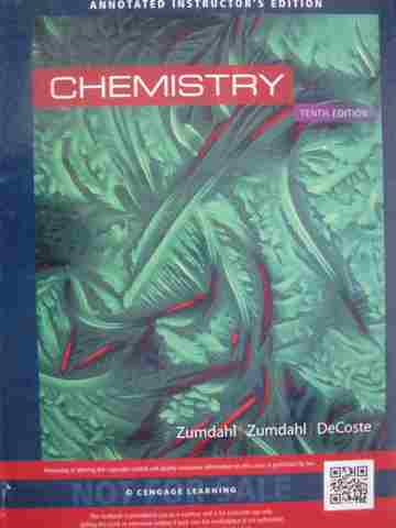 (image for) Chemistry 10th Edition AIE (TE)(H) by Zumdahl, Zumdahl,