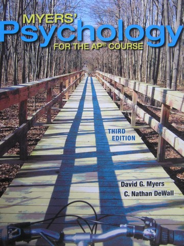 (image for) Myers' Psychology 3rd Edition AP Edition (H) by Myers & DeWall