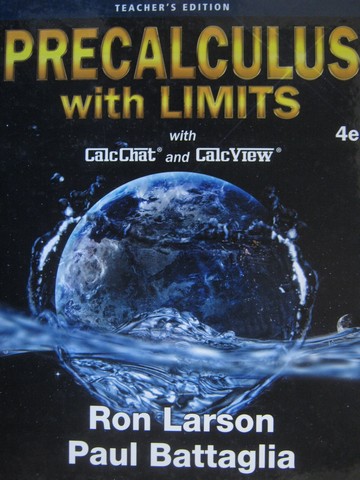 (image for) Precalculus with Limits 4th Edition TE (TE)(H) by Larson,