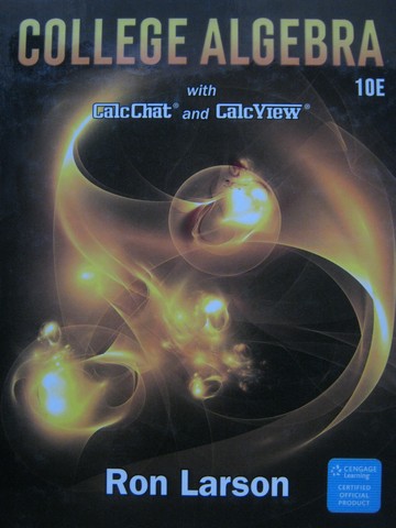 (image for) College Algebra with CalcChat & CalcView 10th Edition (H)