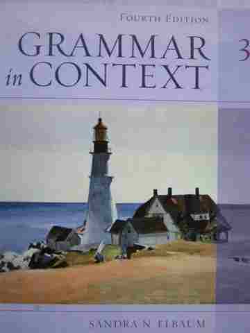 (image for) Grammar in Context 3 4th Edition (P) by Sandra N Elbaum