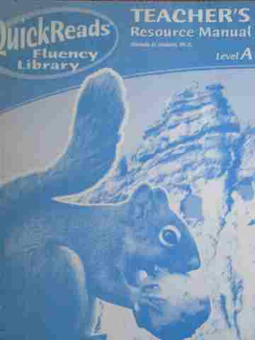 (image for) Quick Reads Fluency Library Level A TRM (TE)(P) by Hiebert