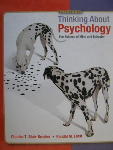 (image for) Thinking About Psychology 3e (H) by Blair-Broeker & Ernst