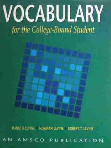 (image for) Vocabulary for the College-Bound Student 4th Edition Workbook(P)