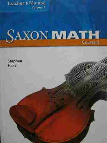 (image for) Saxon Math Course 3 TM Volume 2 (TE)(H) by Stephen Hake