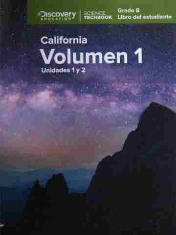 (image for) Science Techbook 8 California Volumen 1 (CA)(P)