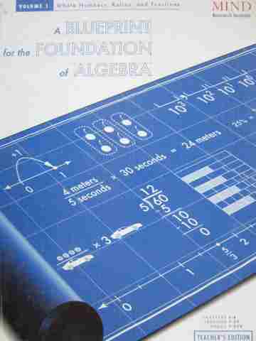 (image for) A Blueprint for the Foundation of Algebra TE Volume 1 (TE)(H) - Click Image to Close