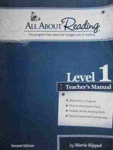 (image for) All About Reading 2nd Edition Level 1 TM (TE)(P) by Marie Rippel
