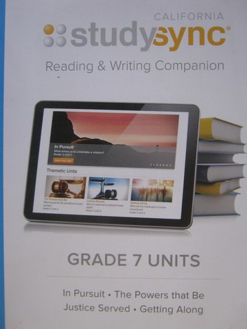 (image for) StudySync 7 Reading & Writing Companion (CA)(P)