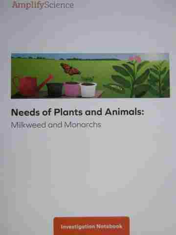 (image for) Amplify Science K Needs of Plants & Animals Investigation Notebook (P)