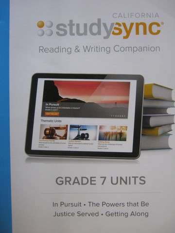 (image for) Studysync 7 Reading & Writing Companion (CA)(P)