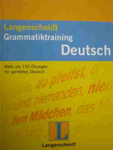 (image for) Grammatiktraining Deutsch (P) by Grazyna Werner