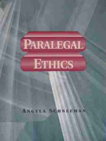 (image for) Paralegal Ethics (P) by Angela Schneeman