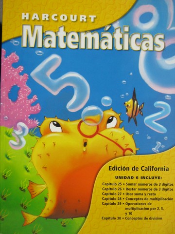 (image for) Harcourt Matematicas 2-6 Edicion de California (CA)(P)