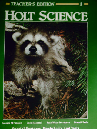 (image for) Holt Science 1 TE (TE)(Spiral) by Abruscato, Hassard, Fossaceca, & Peck