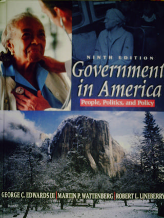 (image for) Government in America People Politics & Policy 9th Edition (H)