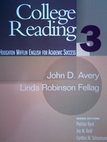 (image for) College Reading 3 (P) by John Avery & Linda Fellag