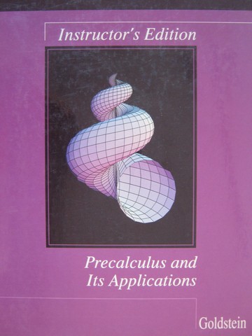 (image for) Precalculus & Its Applications IE (TE)(H) by Larry Goldstein