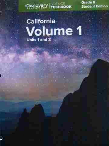 (image for) Science Techbook California 8 Volume 1 Student Edition (CA)(P)