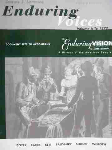 (image for) Enduring Voices Volume 1 to 1877 Document Sets (P) by Lorence