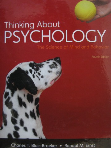 (image for) Thinking About Psychology 4th Edition (H) by Blair-Broeker,