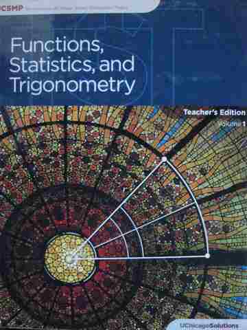 (image for) UCSMP Functions Statistics & Trigonometry TE Volume 1 (H) by McConnell,