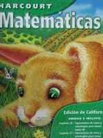 (image for) Harcourt Matematicas 1-6 Edicion de California (CA)(P)