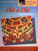 (image for) Spanish for Mastery B Dia a Dia TAE (TE)(H) by Valette, Valette