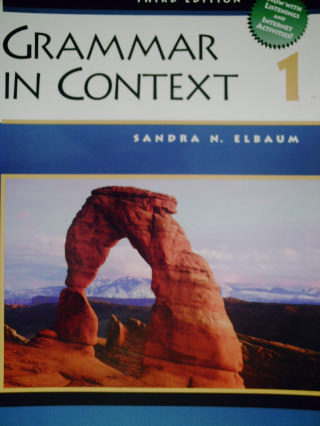 (image for) Grammar in Context 1 3rd Edition (P) by Sandra N Elbaum