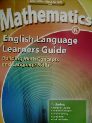 (image for) Mathematics K English Language Learners Guide (Spiral)