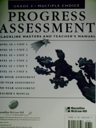 (image for) Spotlight on Literacy 4 Progress Assessment (TE)(PK)
