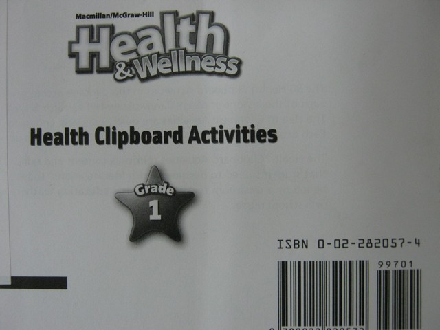 (image for) Health & Wellness 1 Health Clipboard Activities (PK)