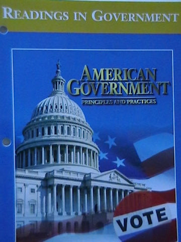 (image for) American Government Principles & Practices Readings in (P)