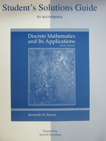 (image for) Discrete Mathematics & Its Applications 6e Student's (P)