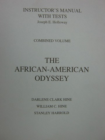 (image for) African-American Odyssey Combined Volume IM with Tests (TE)(P)