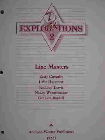 (image for) Explorations 2 Black-Line Masters (P) by Coombs, Harcourt, Travis, Wannamaker, & Bardell