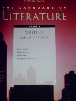 (image for) Language of Literature 8 Writing Mini-Lessons (P)