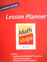 (image for) Math Steps 6 California Lesson Planner (CA)(P)