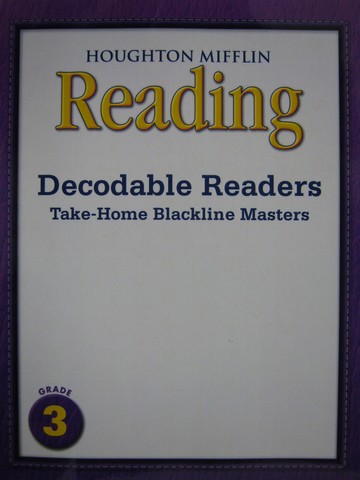(image for) Reading 3 Decodable Readers Take-Home BLM (P)