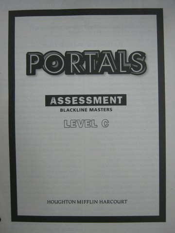 (image for) Portals to Reading C Assessment BLM (P)