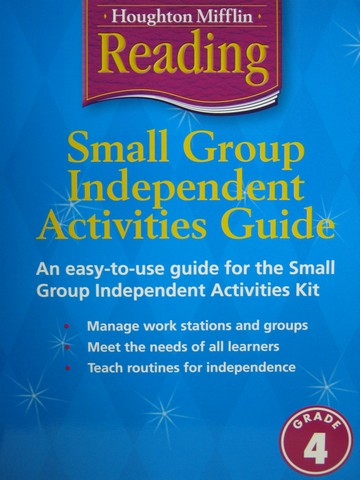 (image for) Reading 4 Small Group Independent Activities Guide (P)