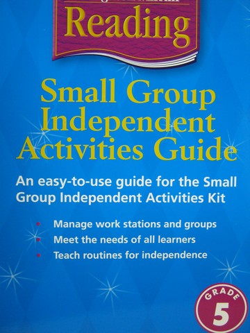 (image for) Reading 5 Small Group Independent Activities Guide (P)