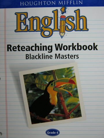 (image for) HM English 4 Reteaching Workbook Blackline Masters (P)