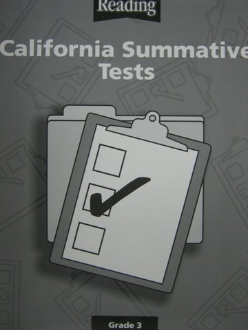 (image for) Reading 3 California Summative Tests BLM (CA)(P) - Click Image to Close