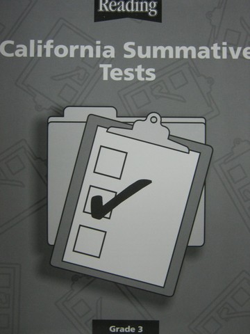 (image for) Reading 3 California Summative Tests BLM (CA)(P)