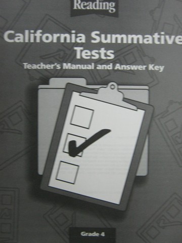 (image for) Reading 4 California Summative Tests TM & Answer (TE)(P)