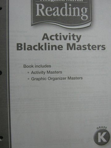 (image for) Reading K Activity Blackline Masters (P)